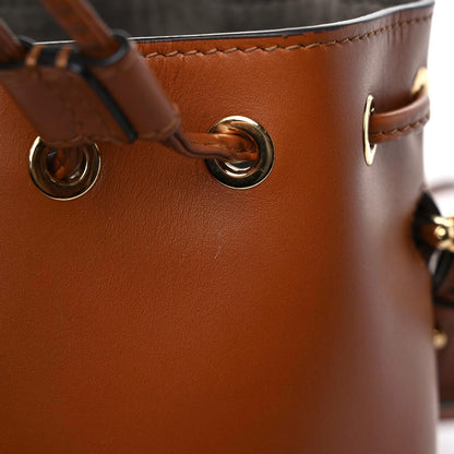 Fendi Vitello King F is Fendi Logo Embossed Mini Mon Tresor Bucket Bag Cuoio 13 of 13