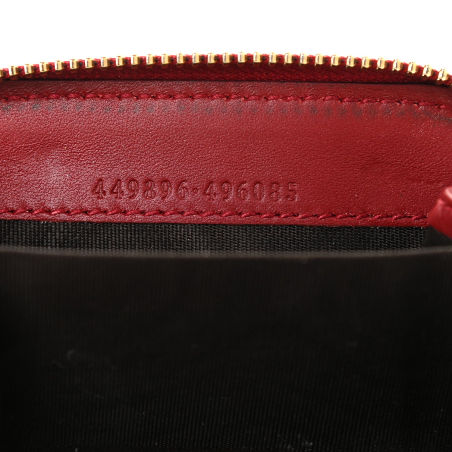 Gucci Microguccissima Zip Around Card Case Red 7 of 11