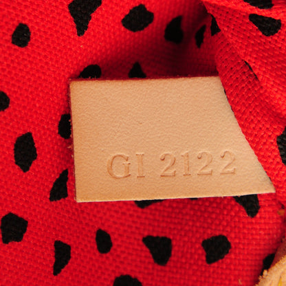 Louis Vuitton Monogram Kusama Waves Neverfull MM Red 7 of 7