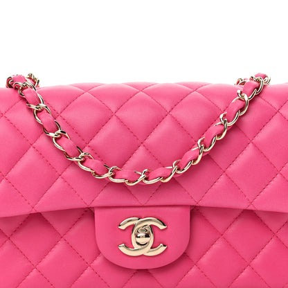 Chanel Lambskin Quilted Mini Rectangular Flap Fuchsia 14 of 20