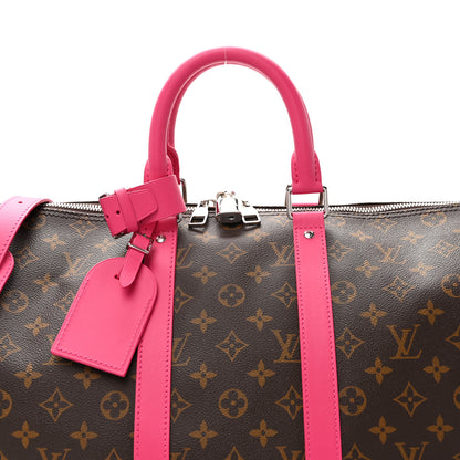 Louis Vuitton Monogram Keepall Bandouliere 45 Pondichery Pink 6 of 8