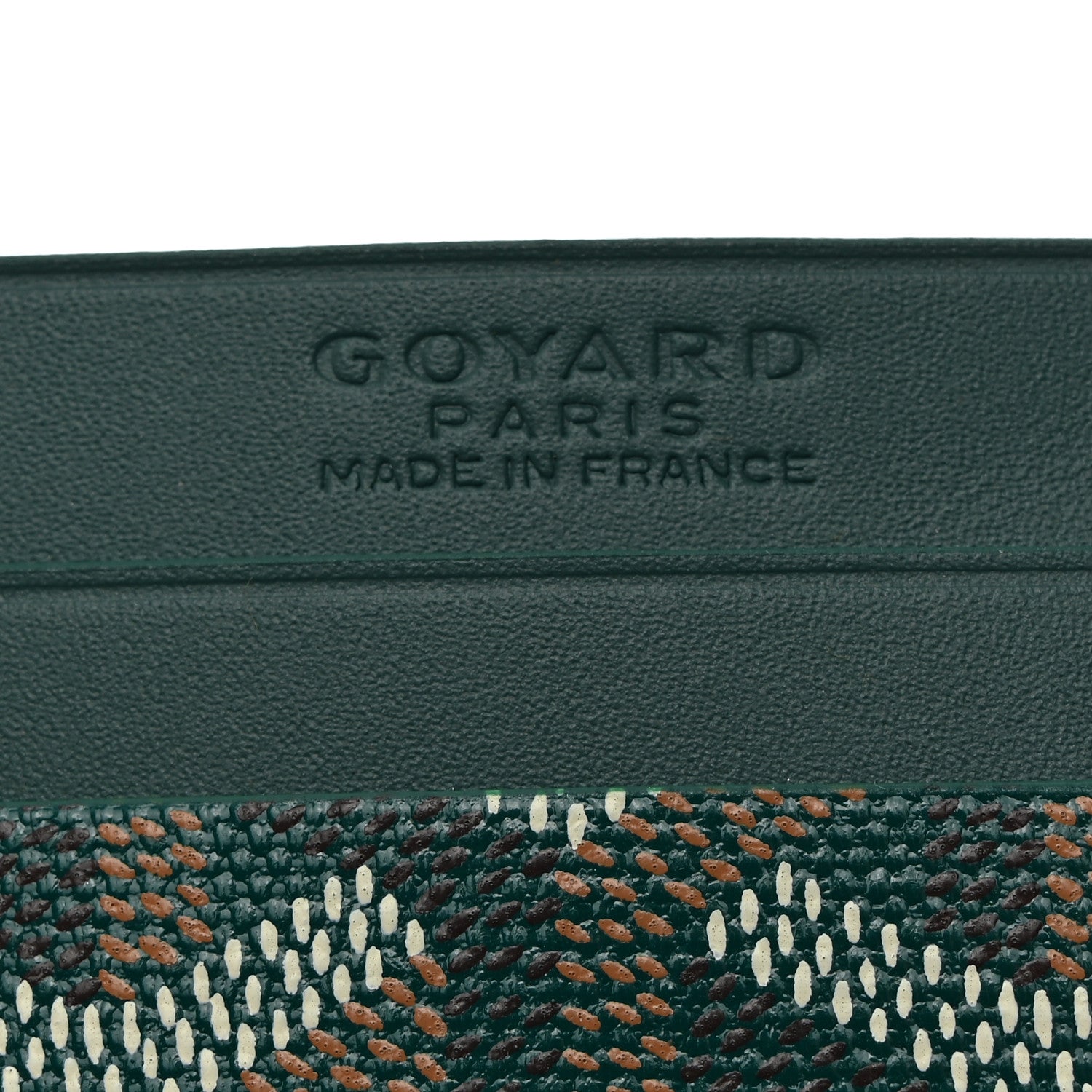 Goyard Goyardine Saint Sulpice Card Holder Green 6 of 7