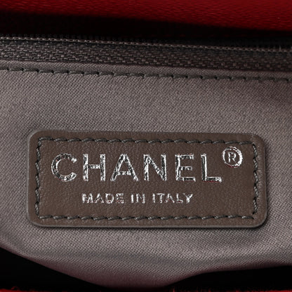 Chanel Caviar Quilted Grand Shopping Tote GST Red 6 of 10