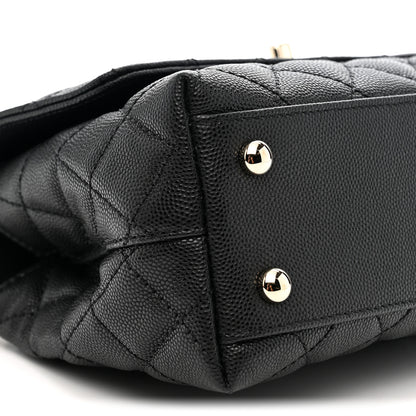 Chanel Caviar Quilted Mini Coco Handle Flap Black 9 of 11