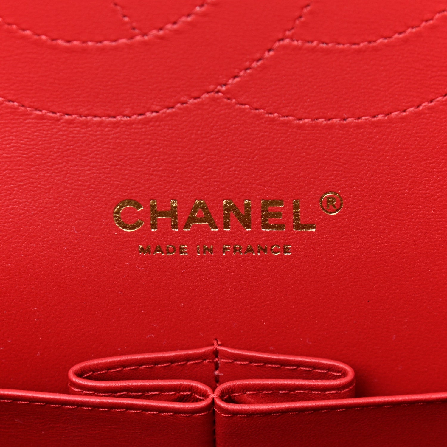 Chanel Caviar Quilted Jumbo Double Flap Red 6 of 10