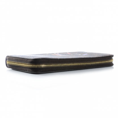 Louis Vuitton Damier Ebene Illustre Zippy Wallet Violet 8 of 9