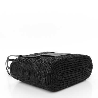 Loewe Raffia Square Small Basket Tote Bag Black 4 of 13