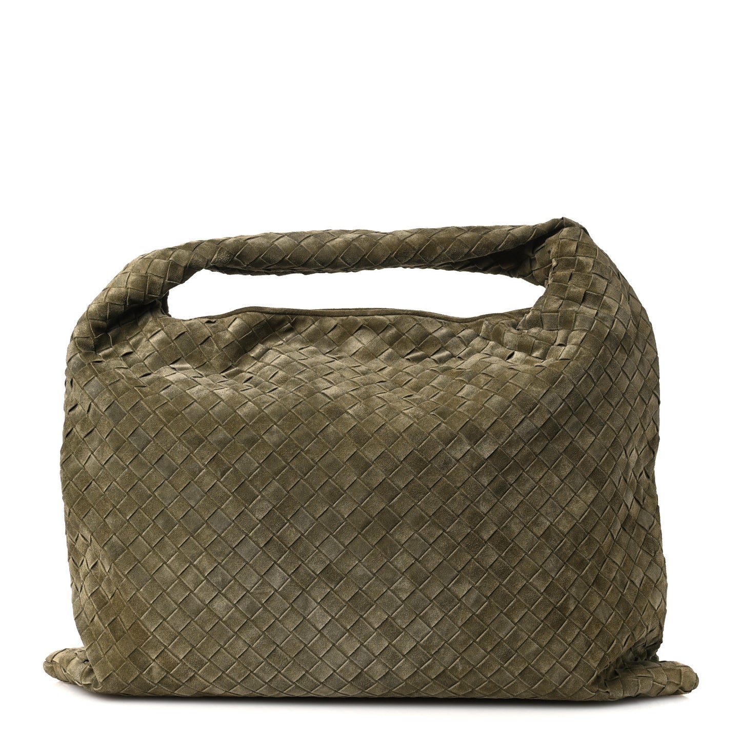 Suede Intrecciato Large Hop Mud