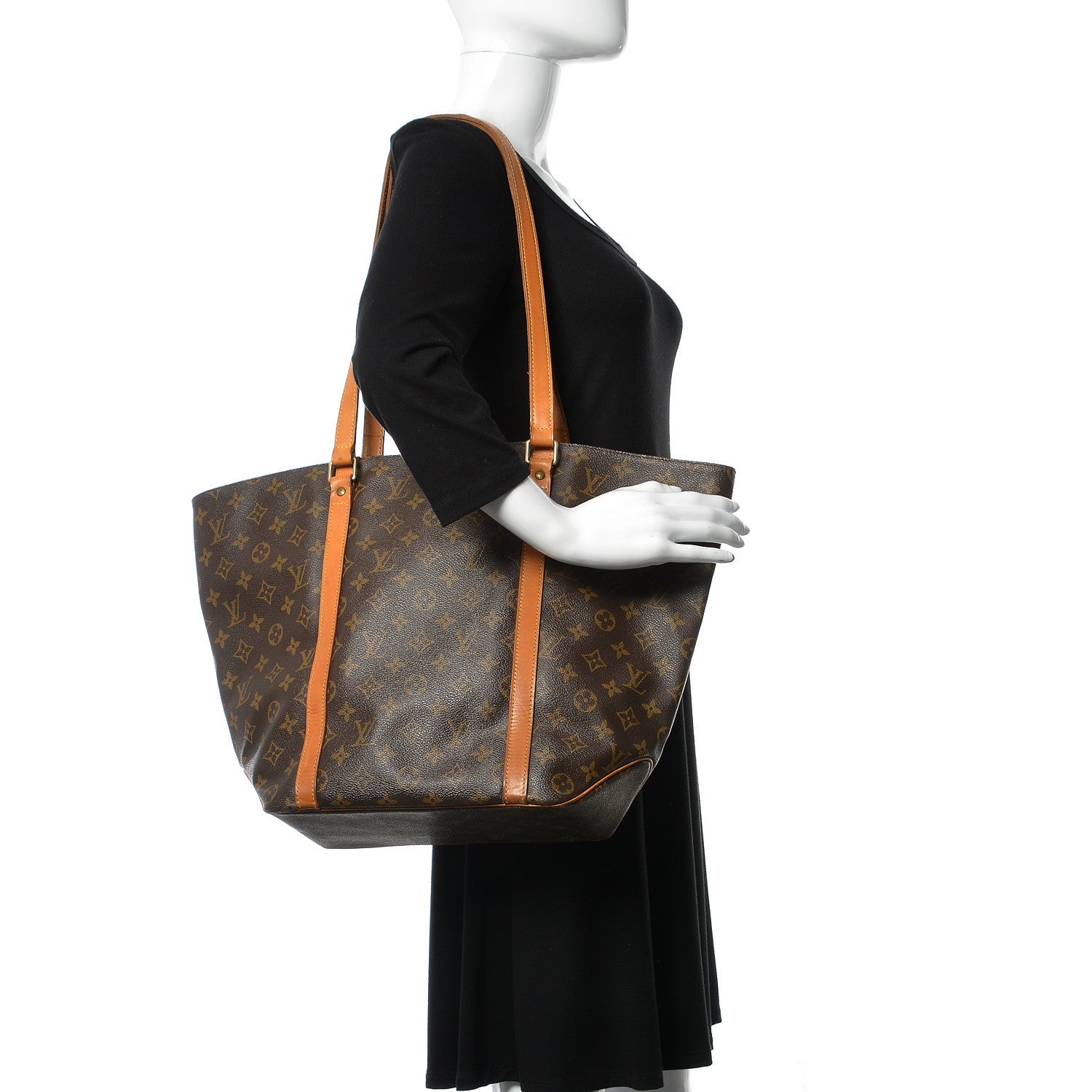 Louis Vuitton Monogram Sac Shopping Tote 2 of 8
