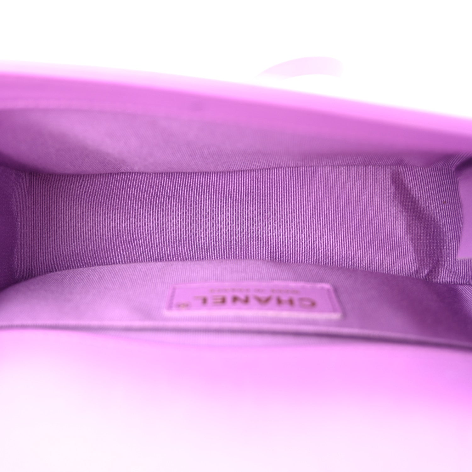 Chanel Lambskin Chevron Quilted Small Boy Flap Purple 5 of 10