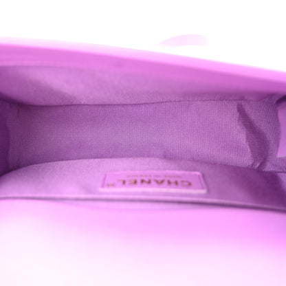 Chanel Lambskin Chevron Quilted Small Boy Flap Purple 5 of 10