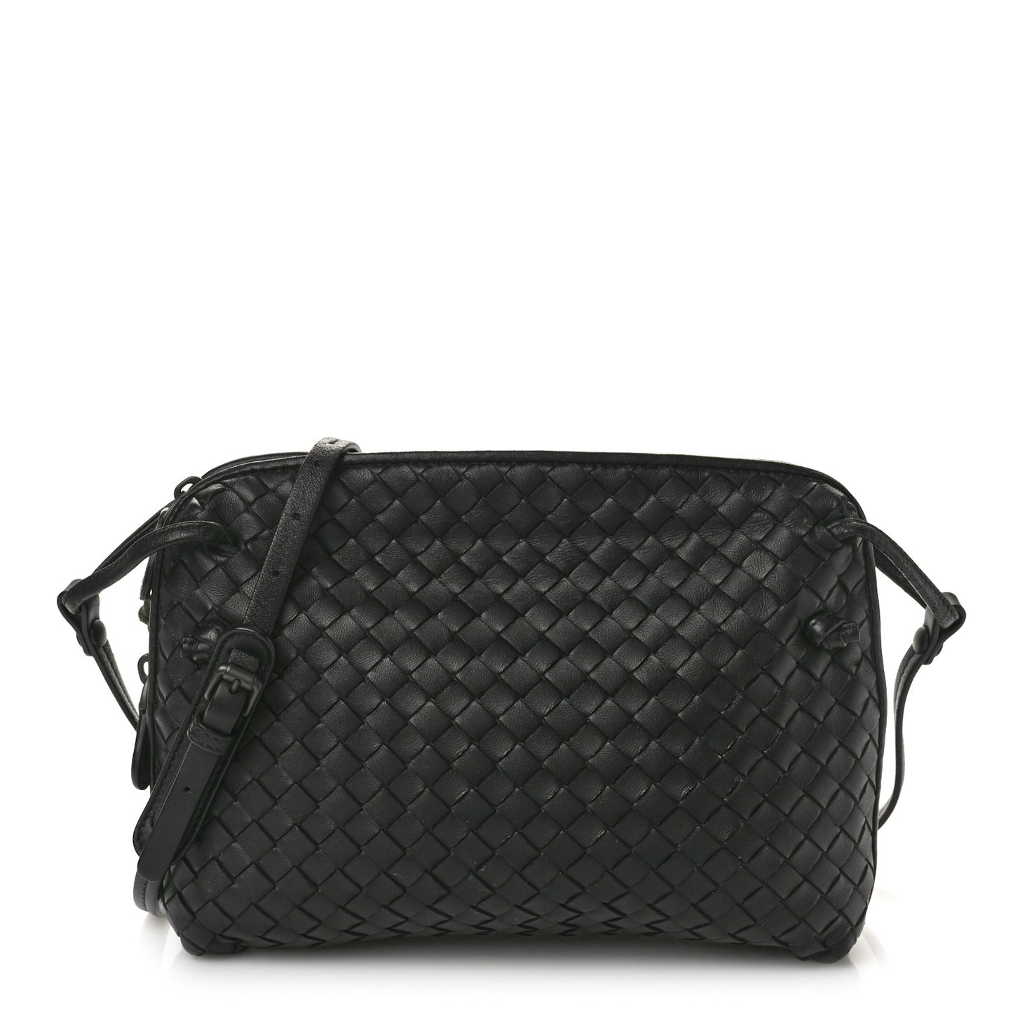 Nappa Intrecciato Nodini Bag Black