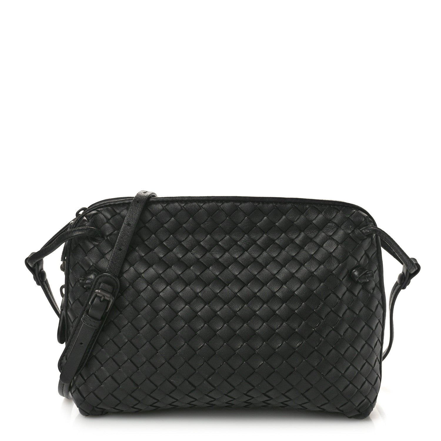 Bottega Veneta Nappa Intrecciato Nodini Bag Black 1 of 11