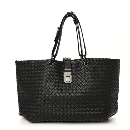 Bottega Veneta Nappa Intrecciato Large Capri Tote Black 1 of 10