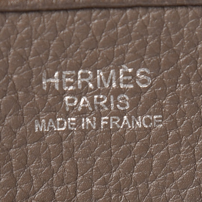 Hermes Taurillon Clemence Evelyne III PM Etain 8 of 11