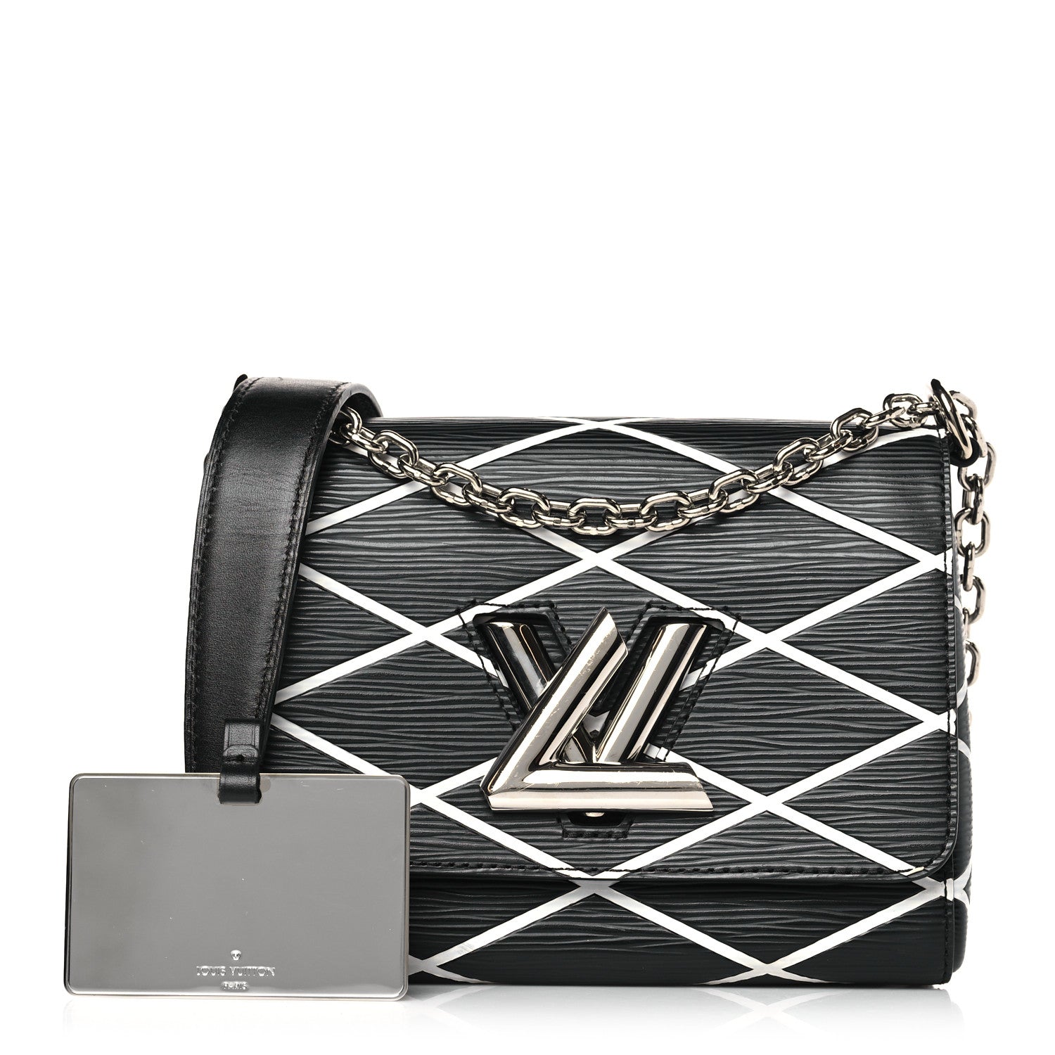 Louis Vuitton Epi Malletage Twist Shoulder Bag PM Black 1 of 9