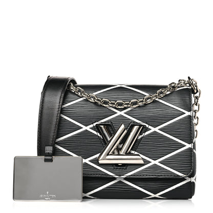 Louis Vuitton Epi Malletage Twist Shoulder Bag PM Black 1 of 9