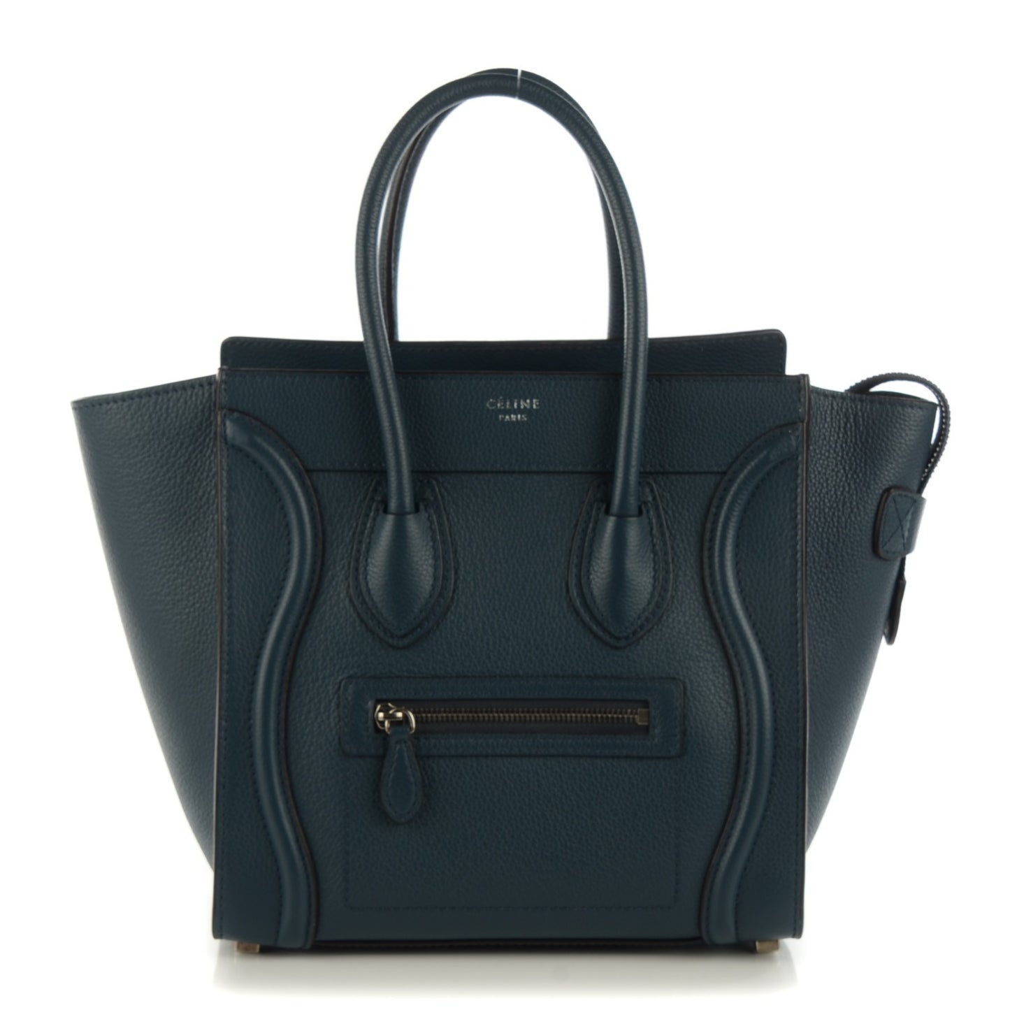 Drummed Calfskin Micro Luggage Orage