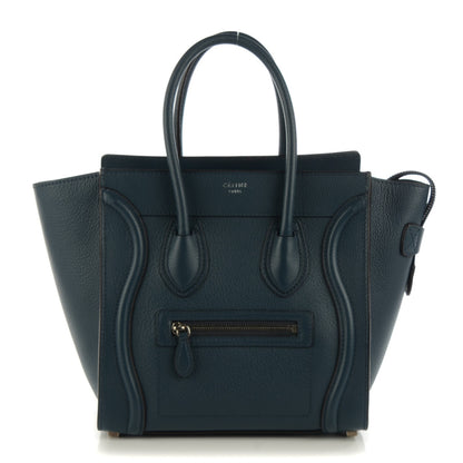 Celine Drummed Calfskin Micro Luggage Orage 1 of 8