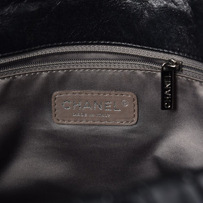 Chanel Glazed Calfskin Twisted Maxi Flap Black 6 of 7