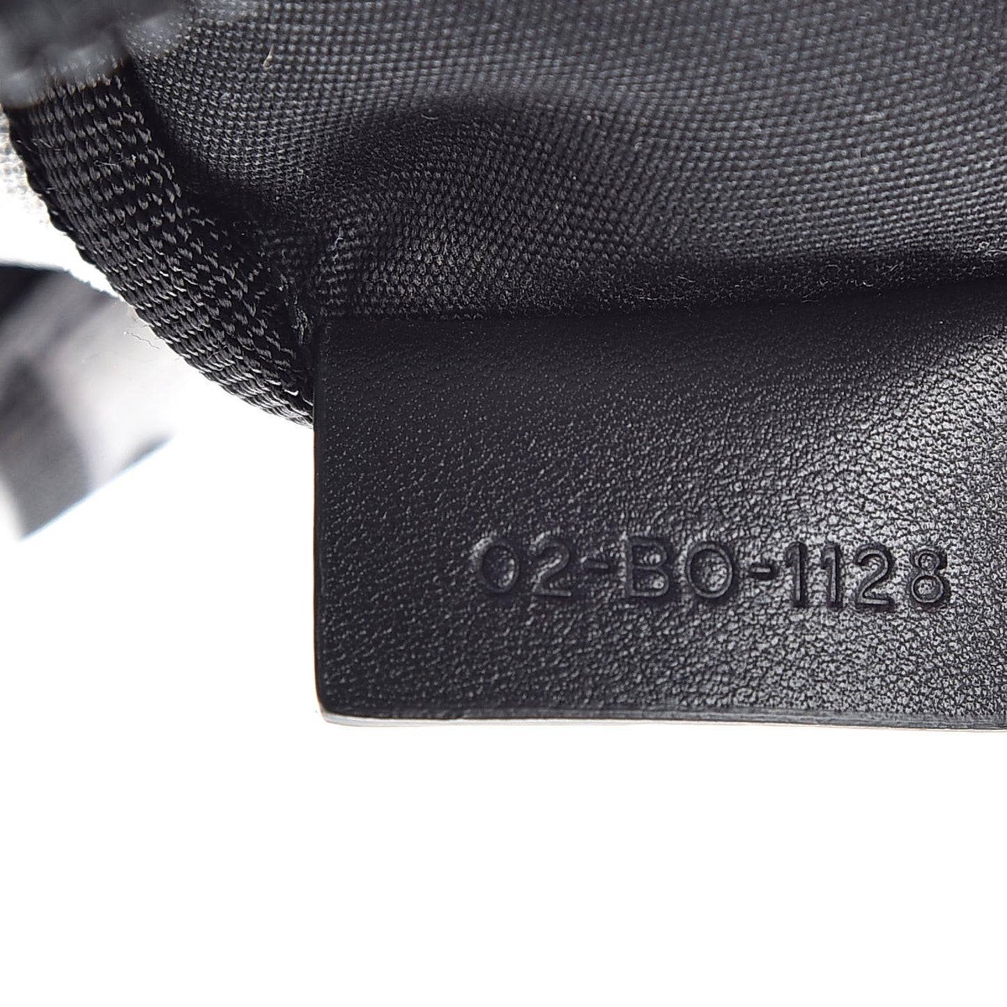 Technical Fabric Calfskin Oblique Roller Shoulder Bag Black