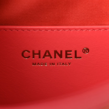 Chanel Caviar Quilted Mini Chanel 25 Handbag Coral 6 of 11