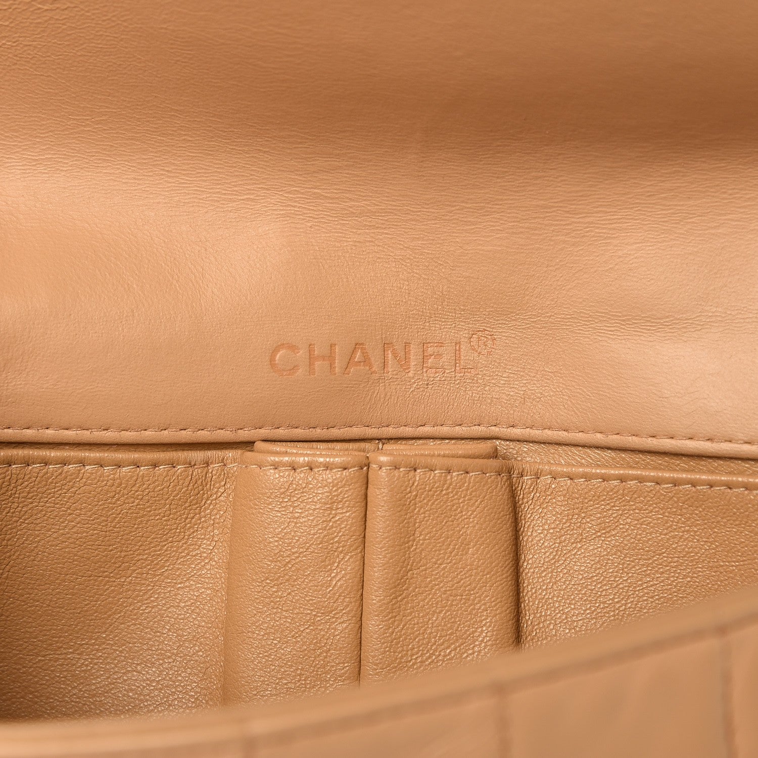 Chanel Lambskin East West Chocolate Bar Flap Beige 6 of 8