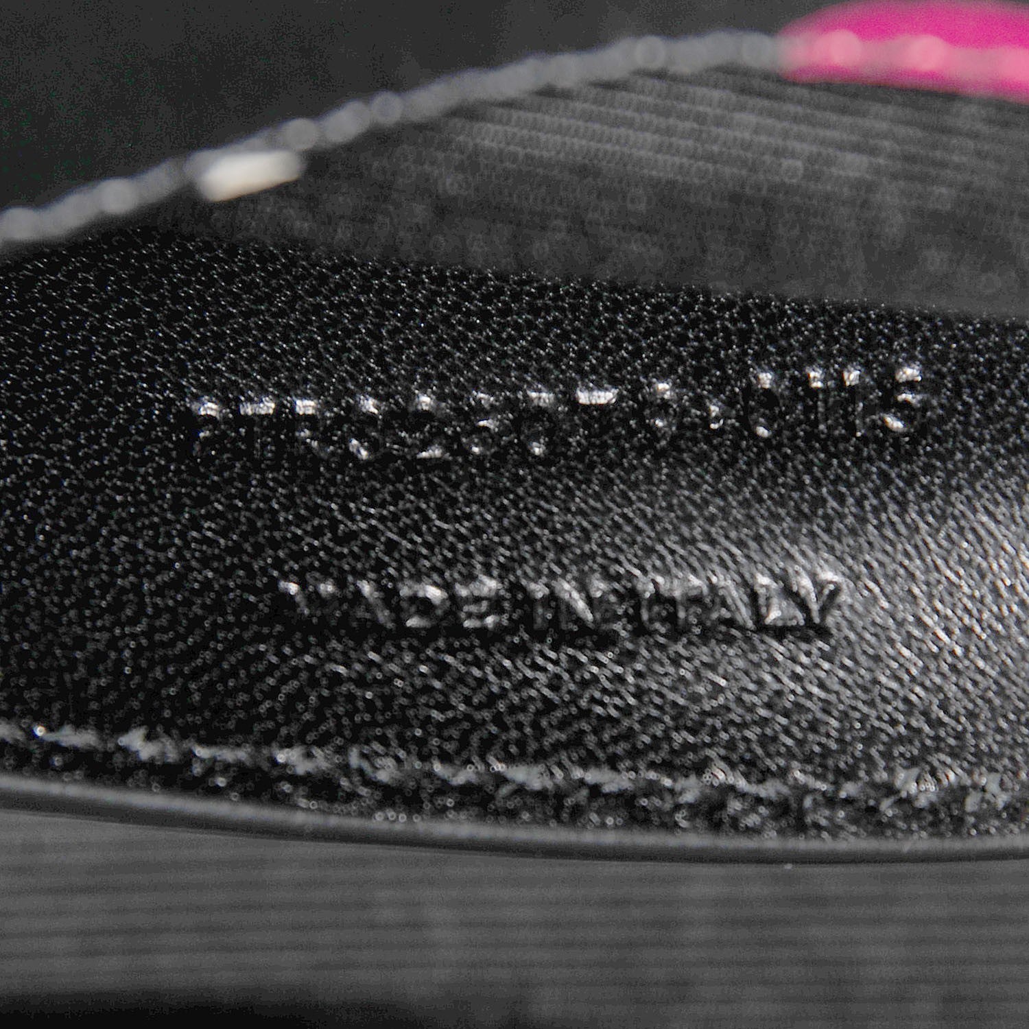 Saint Laurent Grained Calfskin Cherry Classic Monogram Clutch 8 of 8