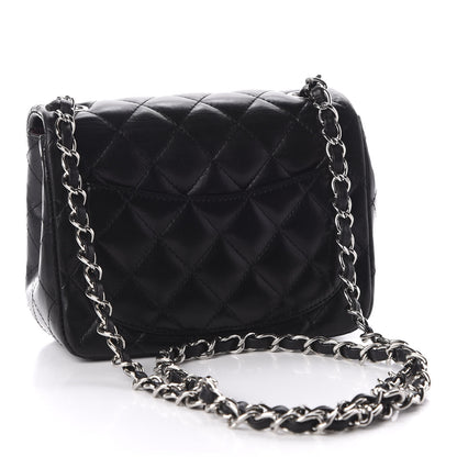 Chanel Lambskin Quilted Mini Square Flap Black 3 of 13