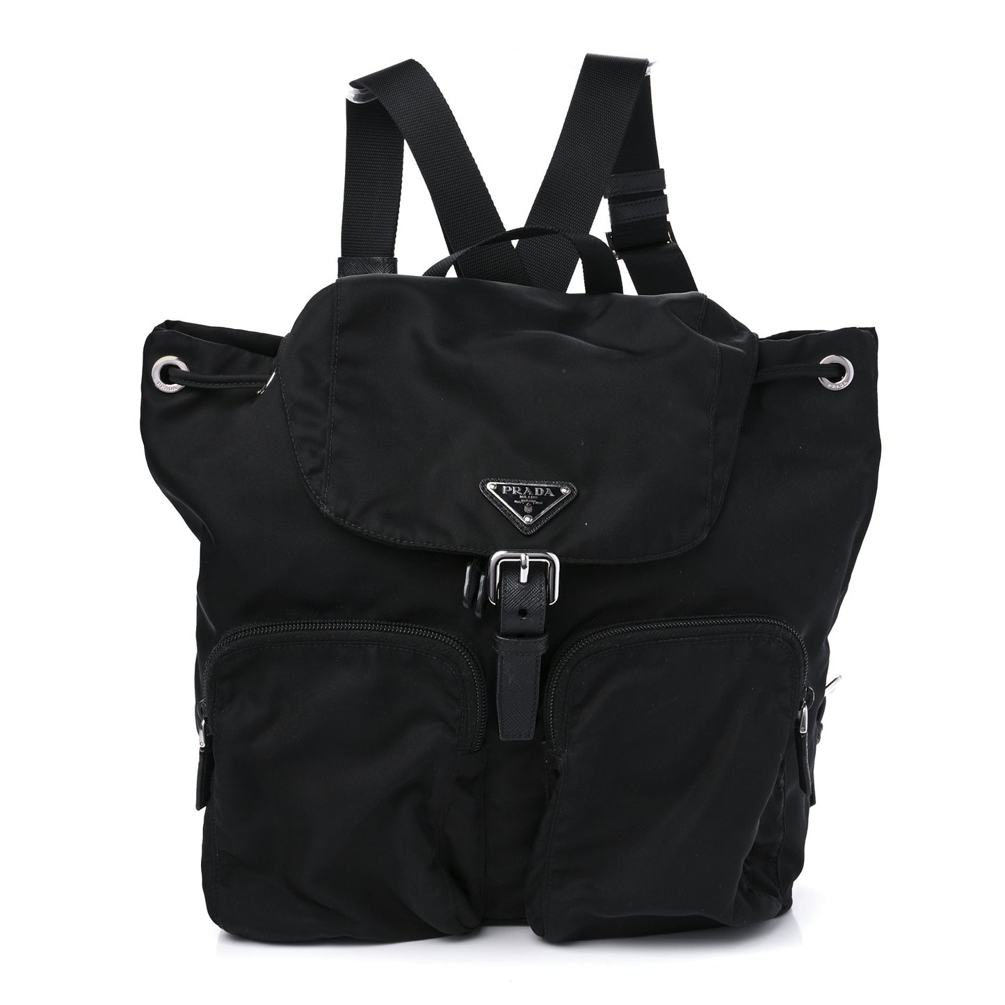 Nylon Vela Medium Backpack Black