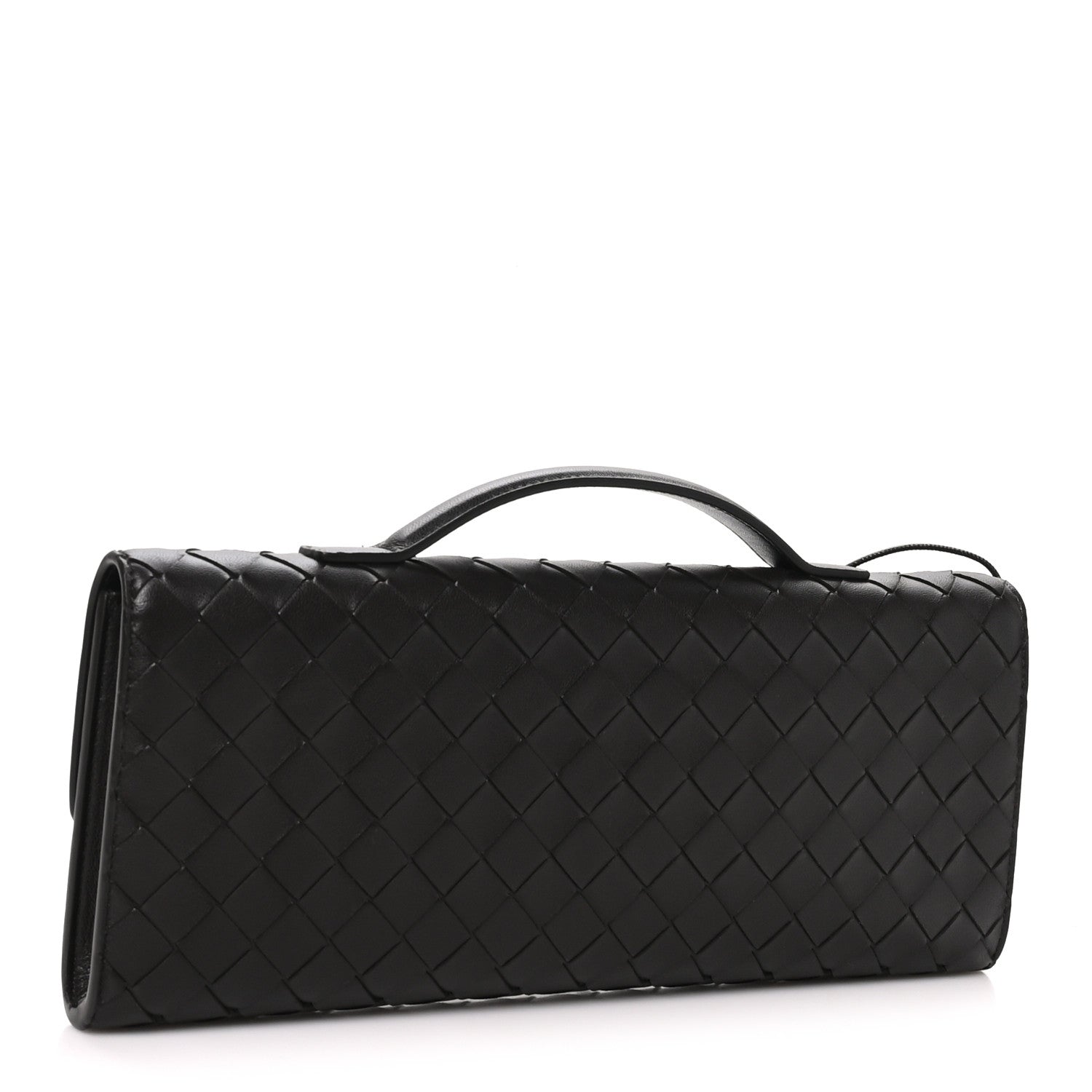 Bottega Veneta Nappa Intrecciato Long Andiamo Top Handle Clutch Fondant 3 of 7