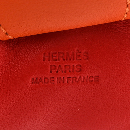 Hermes Milo Lambskin Grigri Rodeo Horse Bag Charm MM Rouge Rose Indien Jaipur Feu 3 of 6