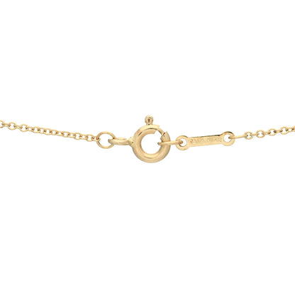 Tiffany 18K Yellow Gold Paloma Picasso Olive Leaf Heart Pendant Necklace 4 of 5