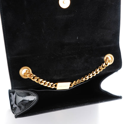 Saint Laurent Patent Small Monogram Kate Satchel Black 5 of 7