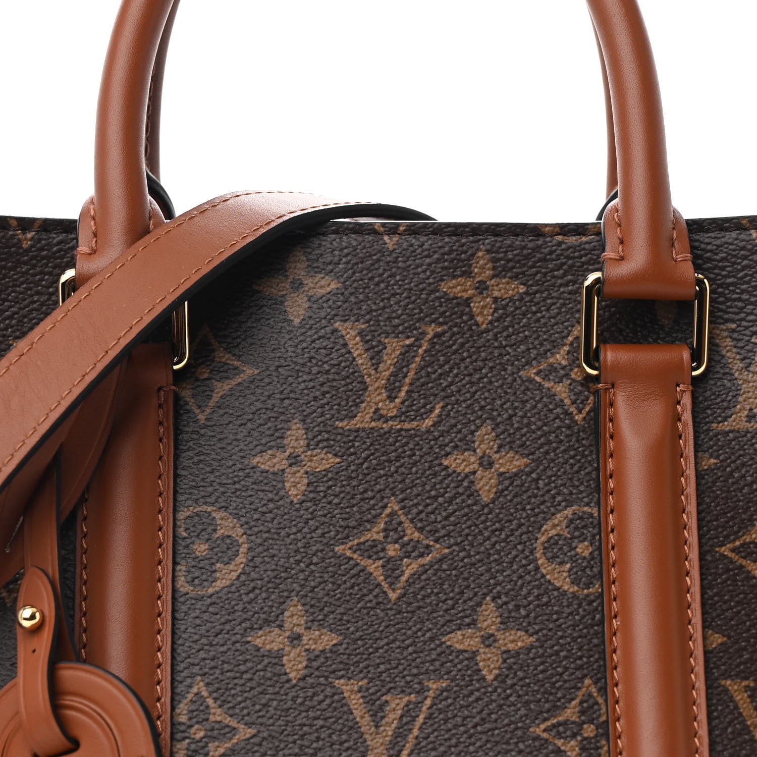 Louis Vuitton Monogram Soufflot MM Caramel 9 of 12