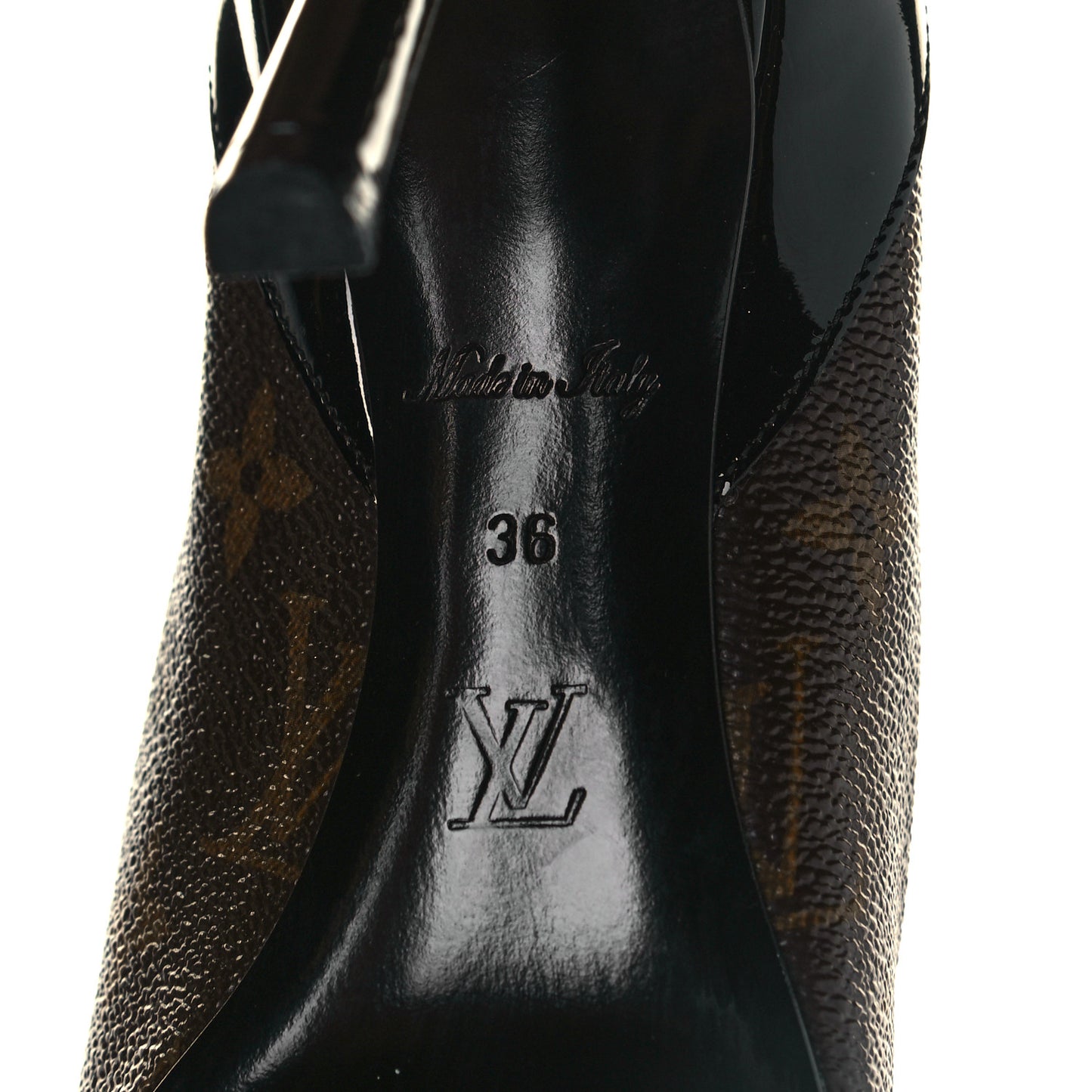 Monogram Cherie Pumps 36 Black