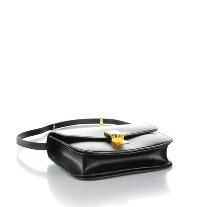Celine Box Calfskin Medium Classic Box Flap Bag Black 4 of 7