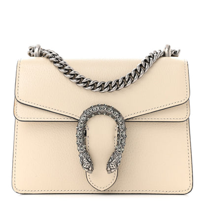 Gucci Textured Calfskin Crystal Mini Dionysus Shoulder Bag Mystic White 1 of 13