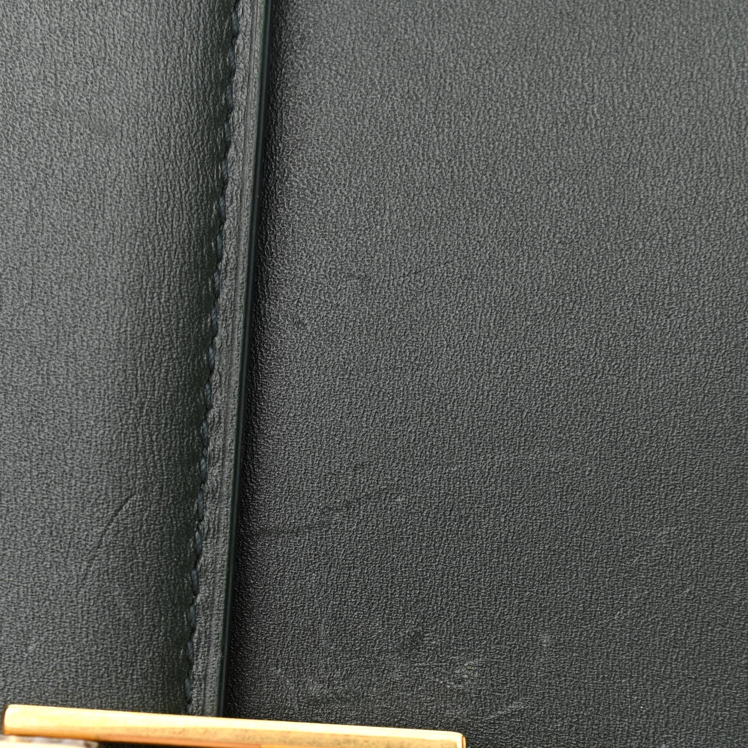 Saint Laurent Smooth Calfskin Carre Satchel Green 13 of 14