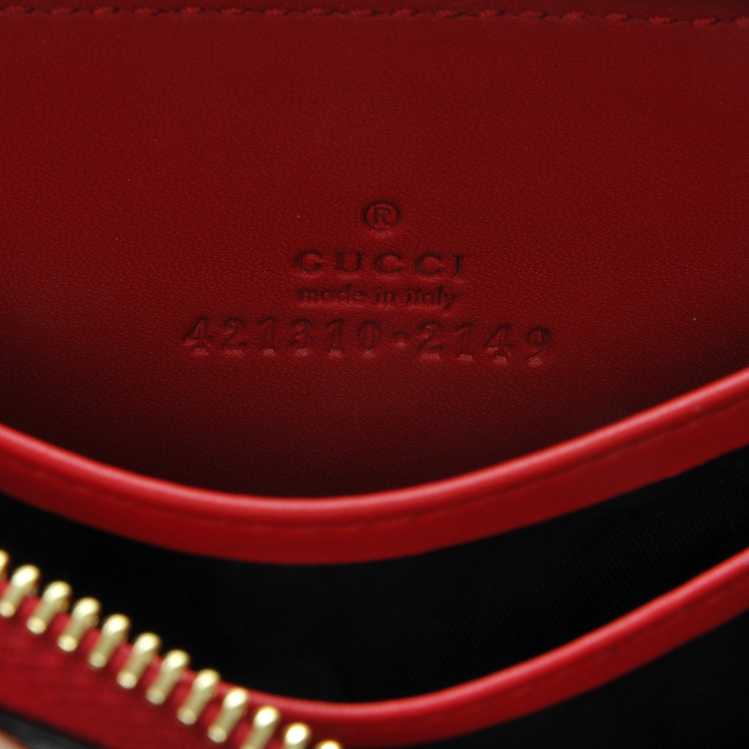 Gucci GG Supreme Monogram Blooms Zip Around Card Case Wallet Beige Blue Navy Hibiscus Red 6 of 6
