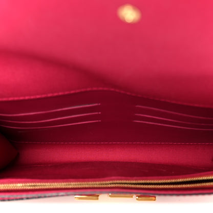Louis Vuitton Patent Louise Clutch Rose Indien 5 of 8