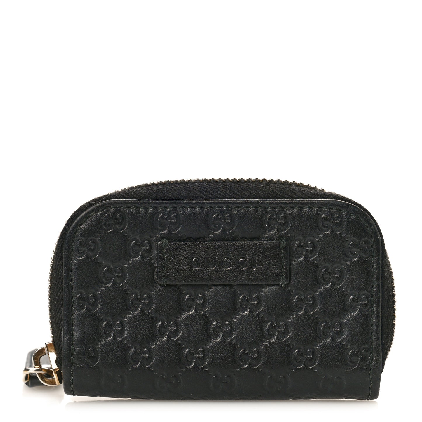 Microguccissima Zip Around Card Case Black