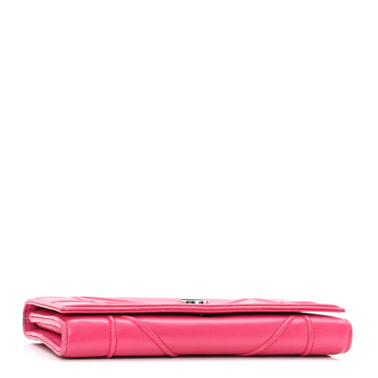 Christian Dior Lambskin Diorama Croisiere Chain Wallet Fuchsia 4 of 7