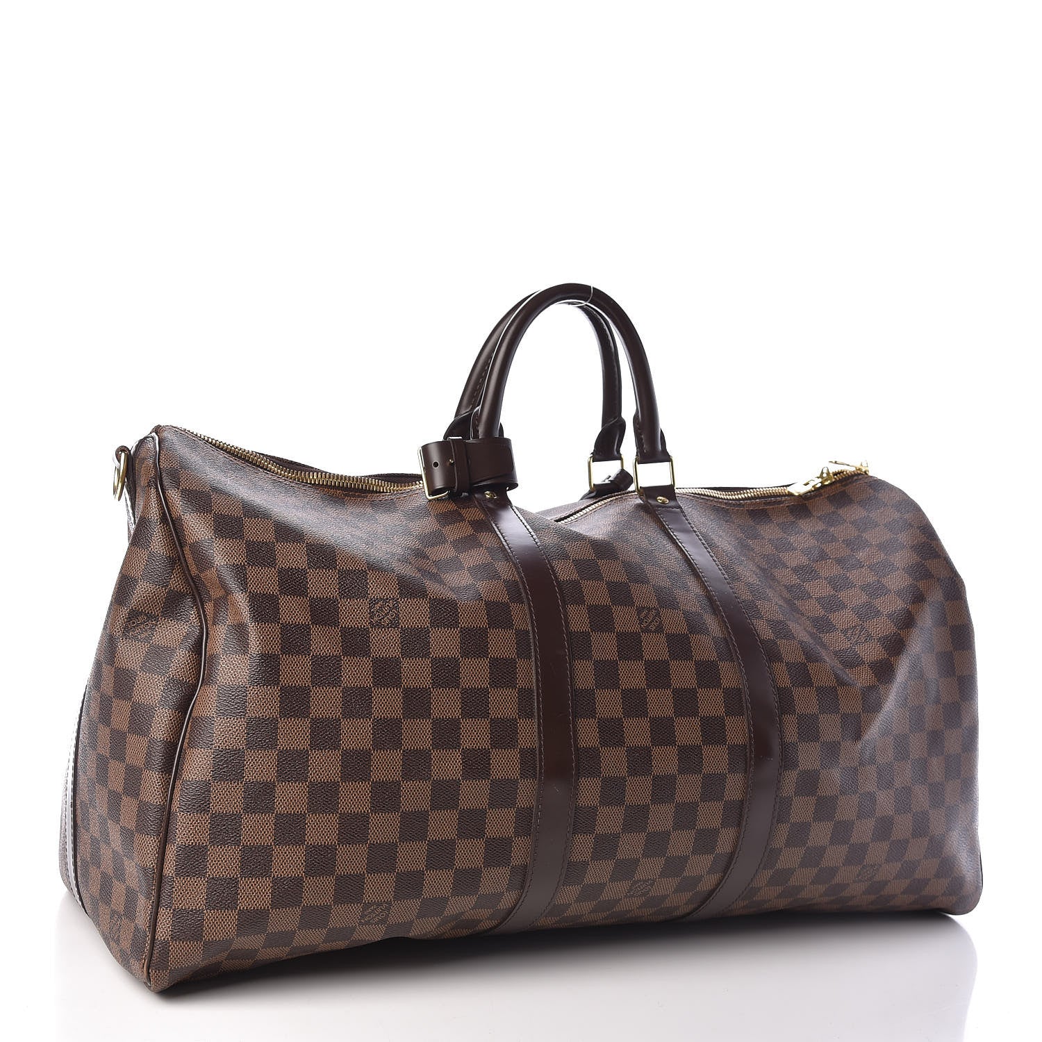 Louis Vuitton Damier Ebene Keepall Bandouliere 55 3 of 12