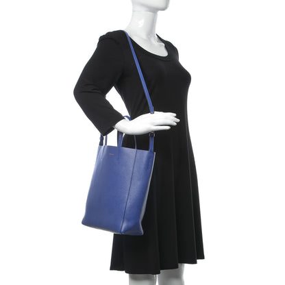 Celine Grained Calfskin Small Vertical Cabas Indigo 2 of 15