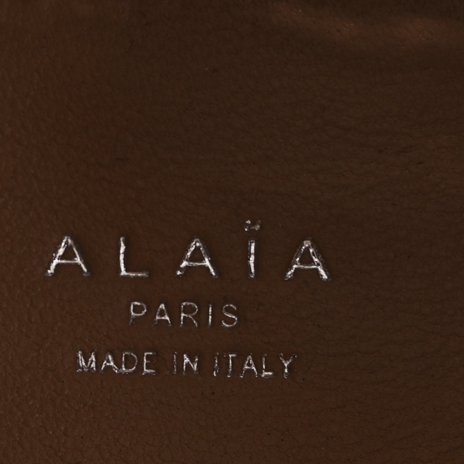 Alaia Calfskin Vienne Wave Mini Mina Bag Sable 6 of 10