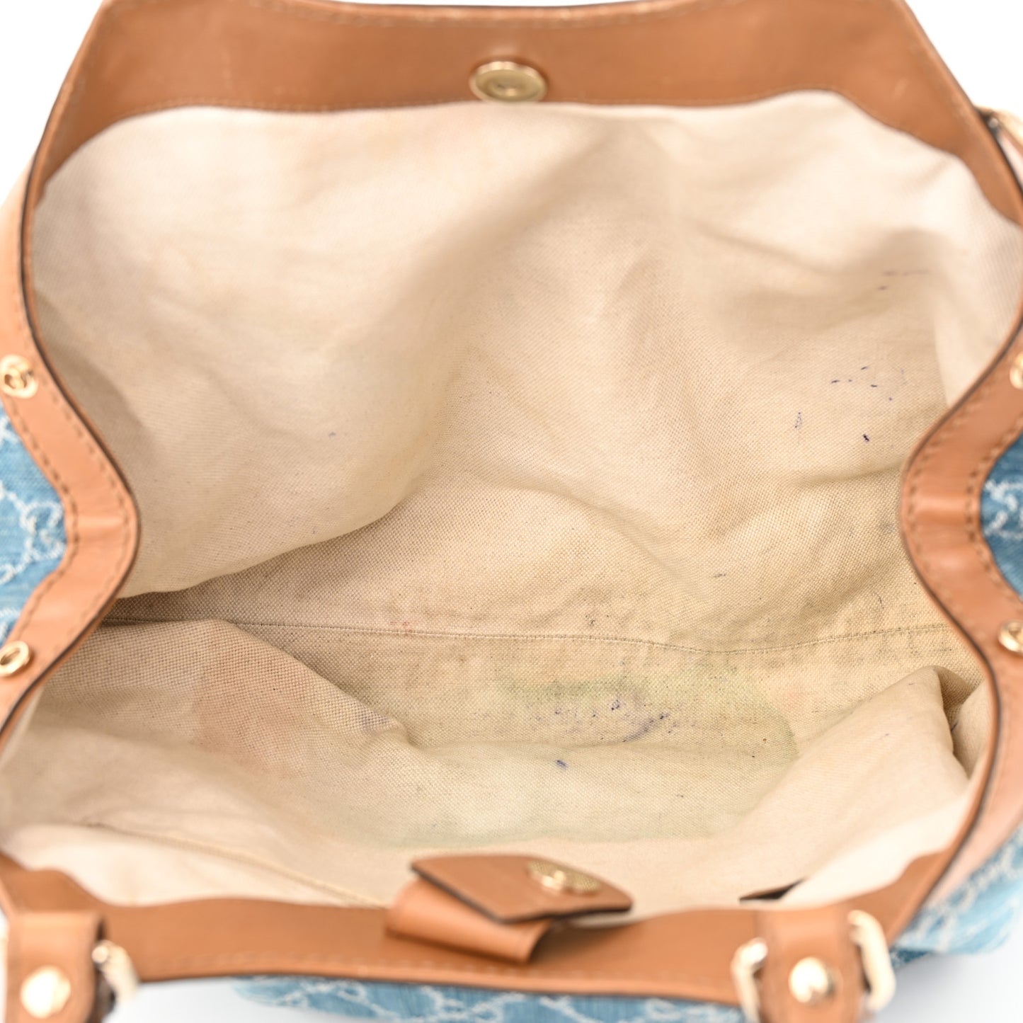 Denim Monogram Medium Sukey Tote Blue