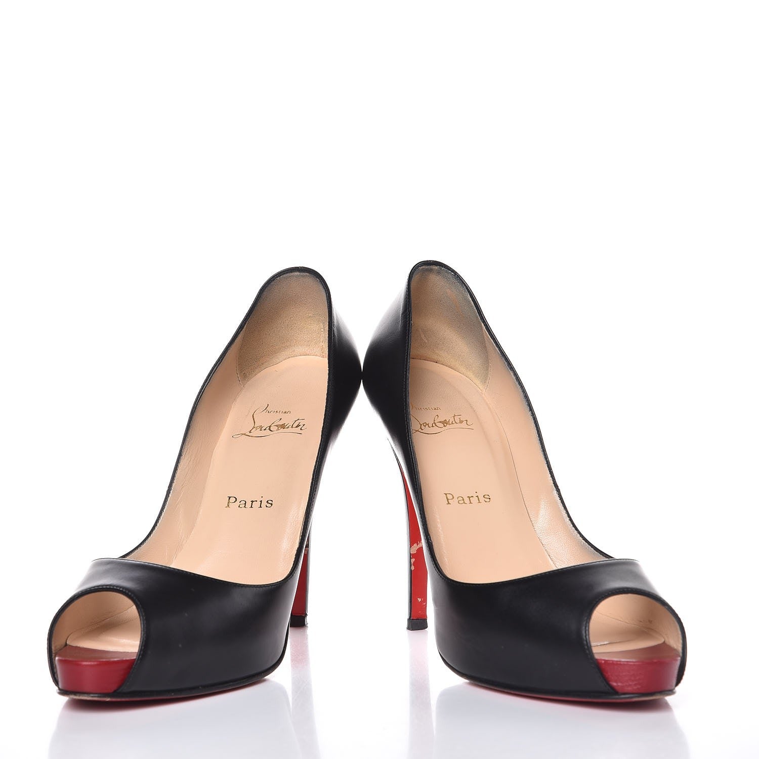 Christian Louboutin Kid Very Prive 120 Pumps 40 Black Red 6 of 12