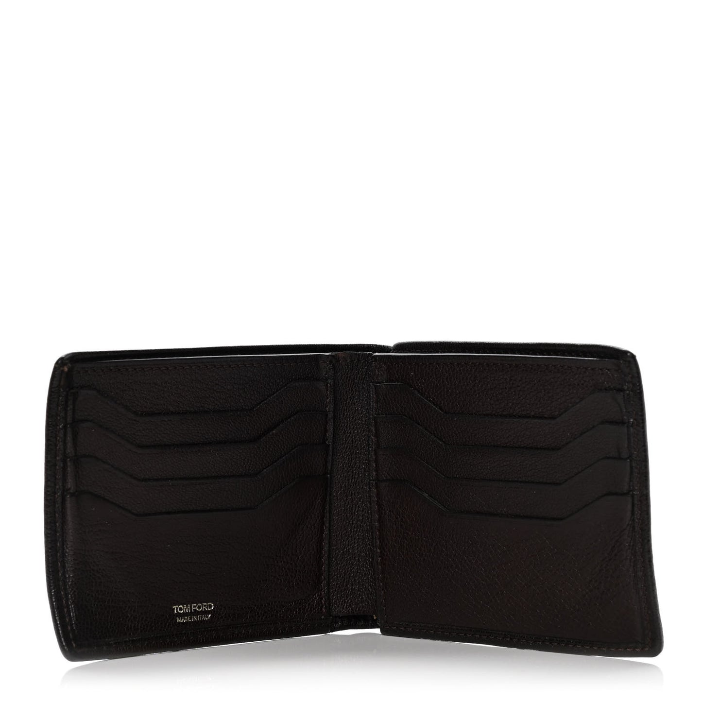 Goatskin Bi-Fold Wallet Dark Brown