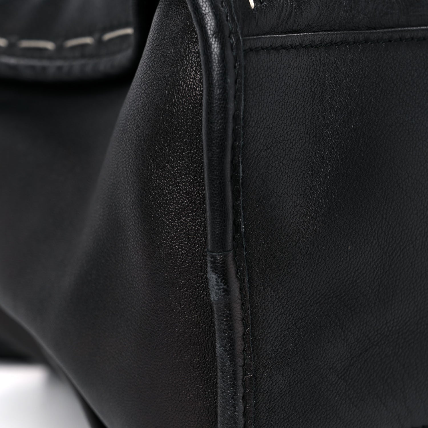 Balenciaga Calfskin Topstitch Classic Silver Hardware City Black 14 of 21
